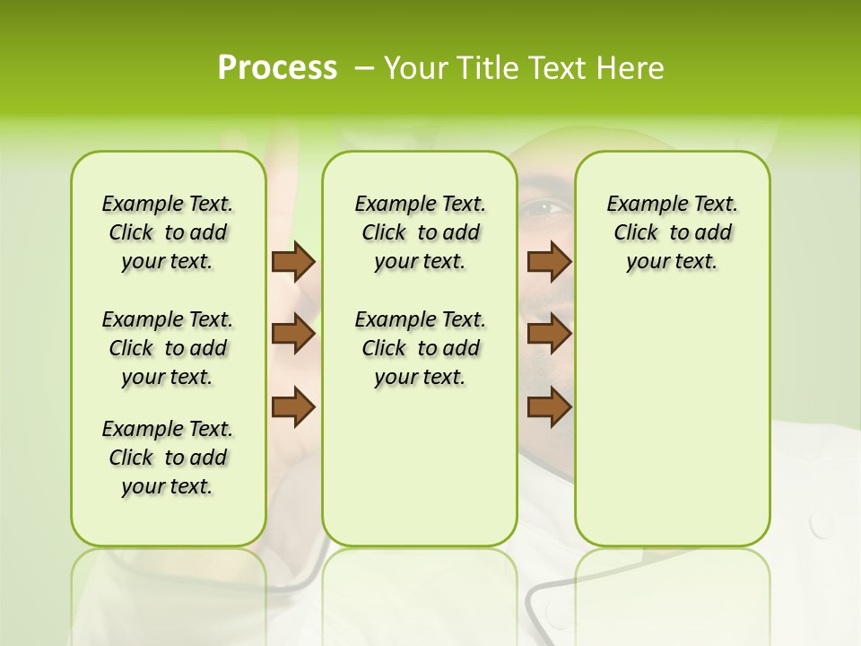 Work Gesture Green PowerPoint Template