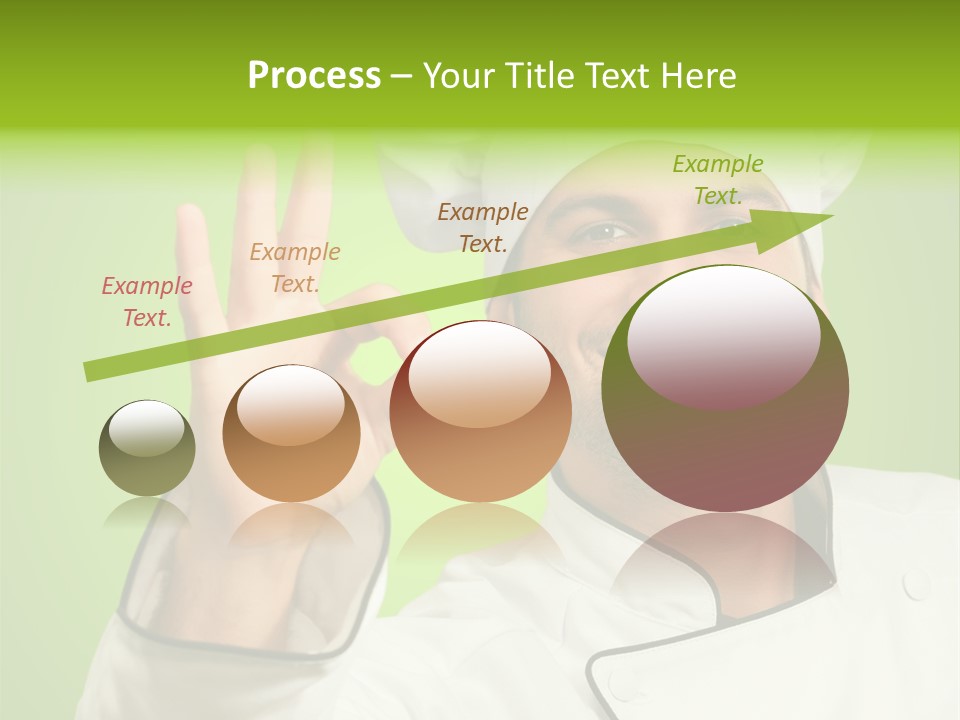 Work Gesture Green PowerPoint Template