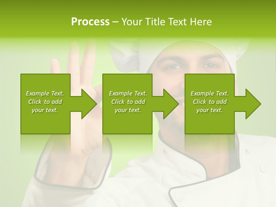 Work Gesture Green PowerPoint Template