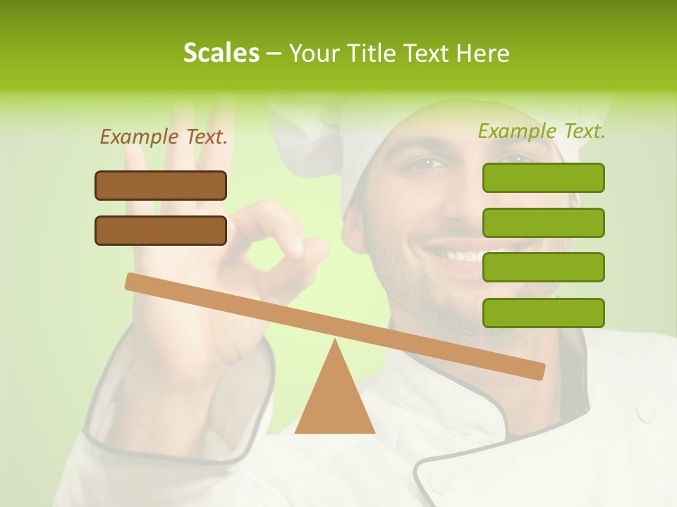 Work Gesture Green PowerPoint Template