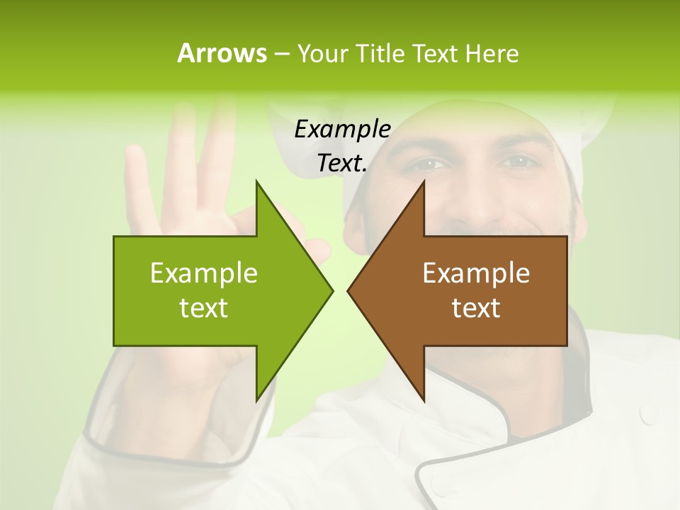 Work Gesture Green PowerPoint Template