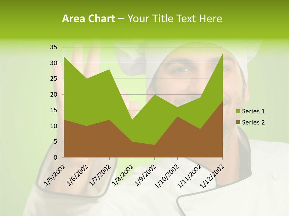 Work Gesture Green PowerPoint Template