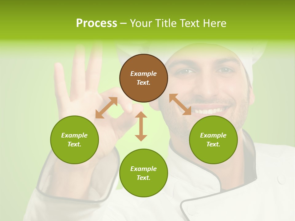 Work Gesture Green PowerPoint Template