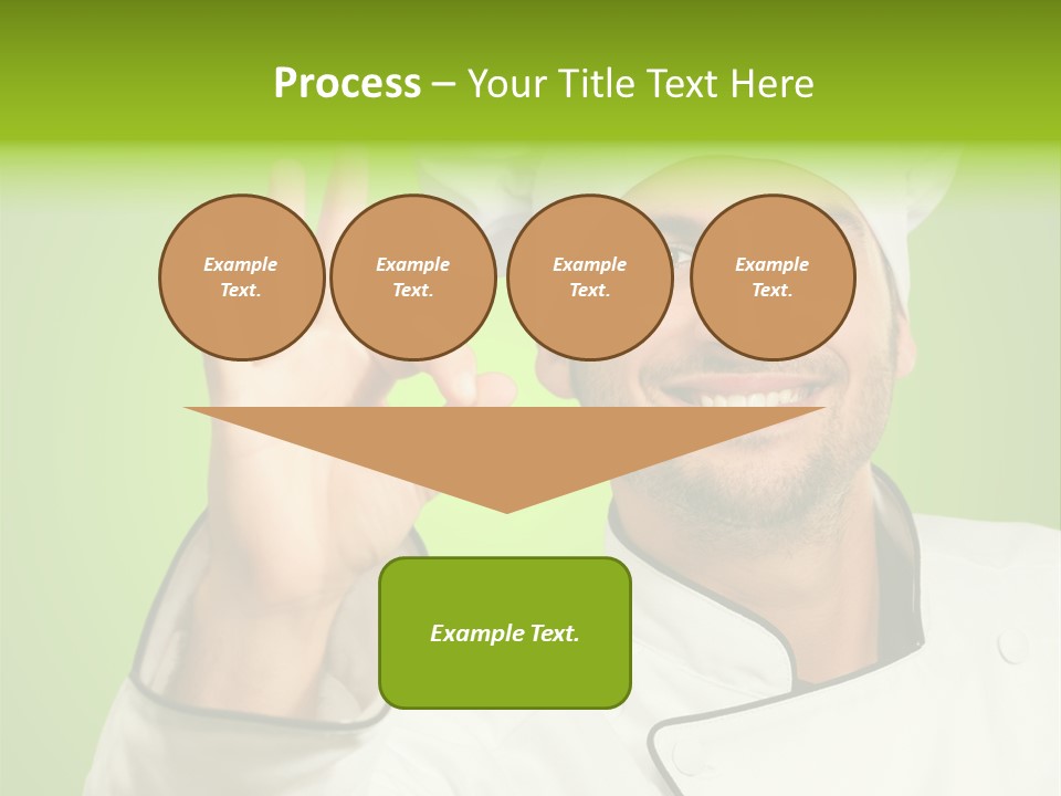 Work Gesture Green PowerPoint Template