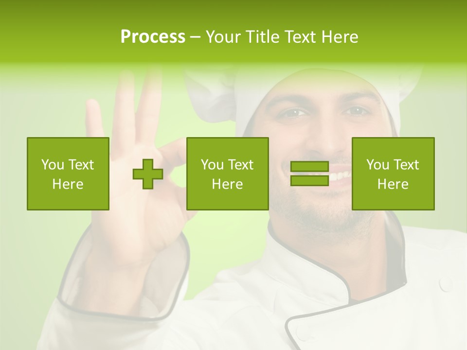 Work Gesture Green PowerPoint Template
