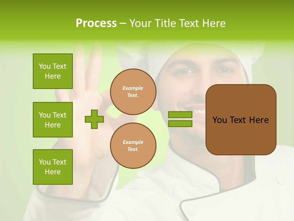 Work Gesture Green PowerPoint Template