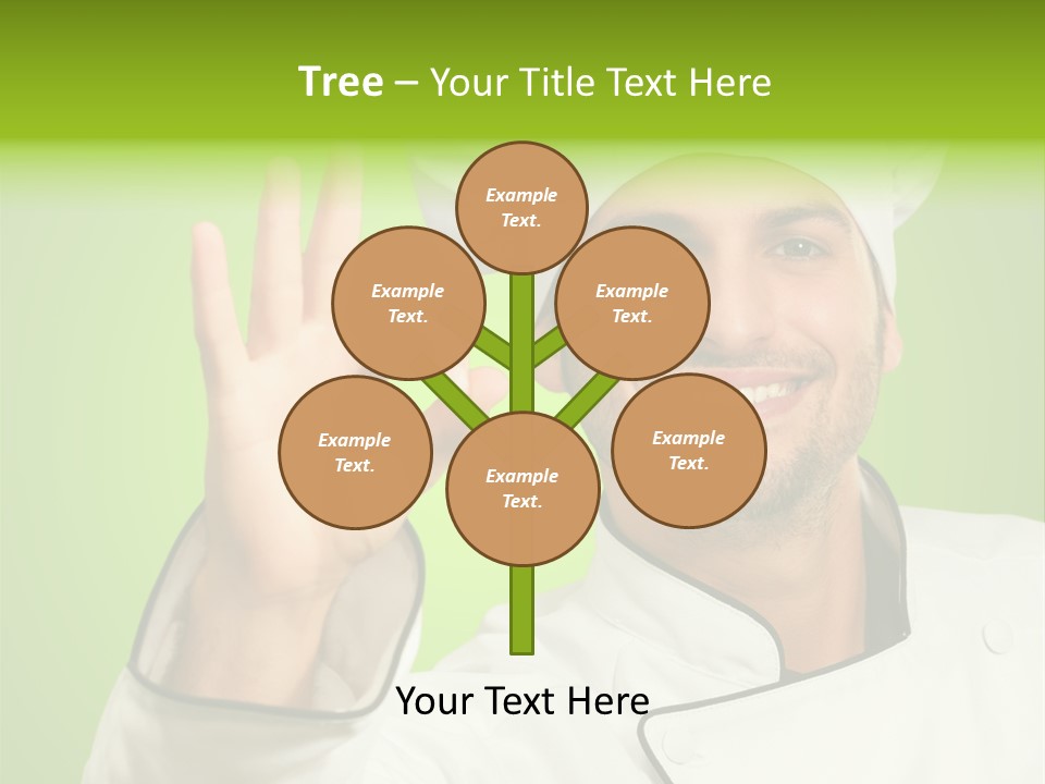 Work Gesture Green PowerPoint Template