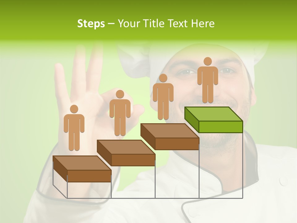 Work Gesture Green PowerPoint Template
