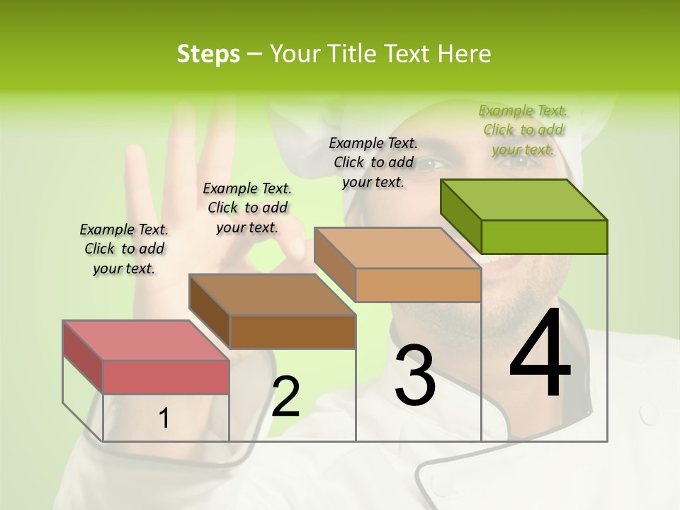 Work Gesture Green PowerPoint Template