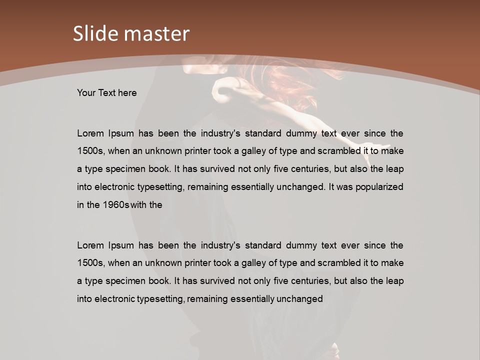Flexibility Jump Tiptoe PowerPoint Template