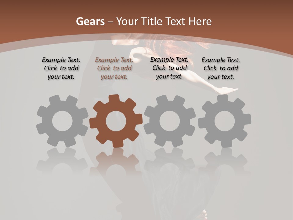 Flexibility Jump Tiptoe PowerPoint Template