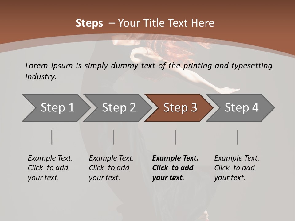Flexibility Jump Tiptoe PowerPoint Template