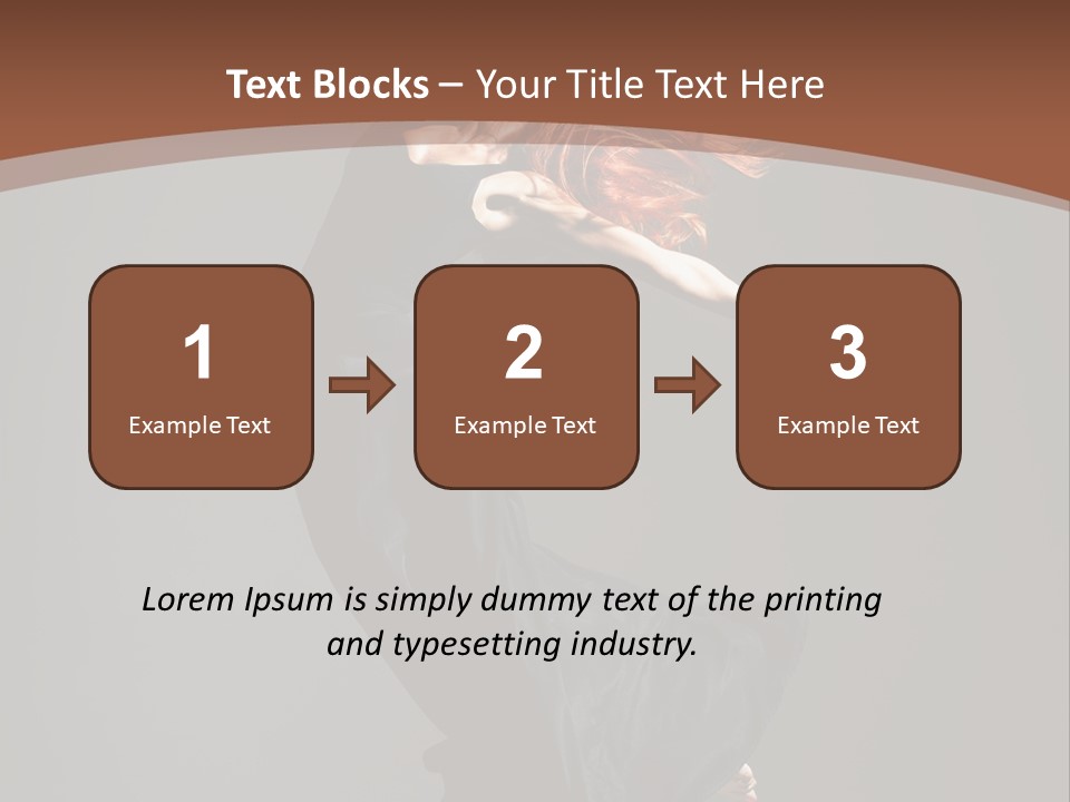Flexibility Jump Tiptoe PowerPoint Template