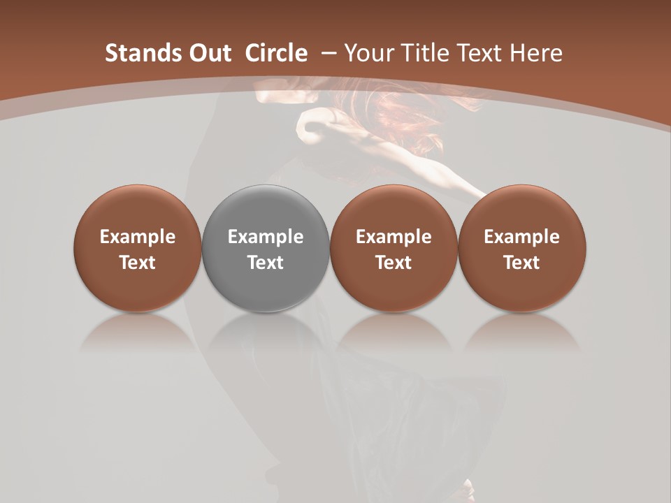 Flexibility Jump Tiptoe PowerPoint Template