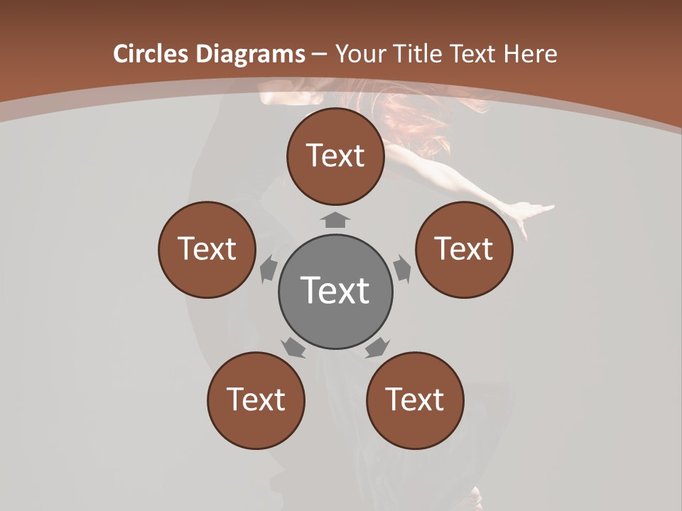 Flexibility Jump Tiptoe PowerPoint Template