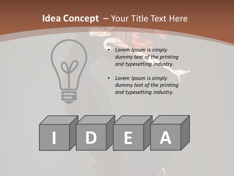 Flexibility Jump Tiptoe PowerPoint Template