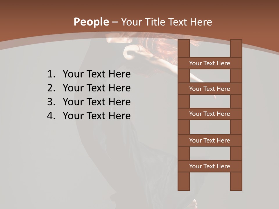 Flexibility Jump Tiptoe PowerPoint Template
