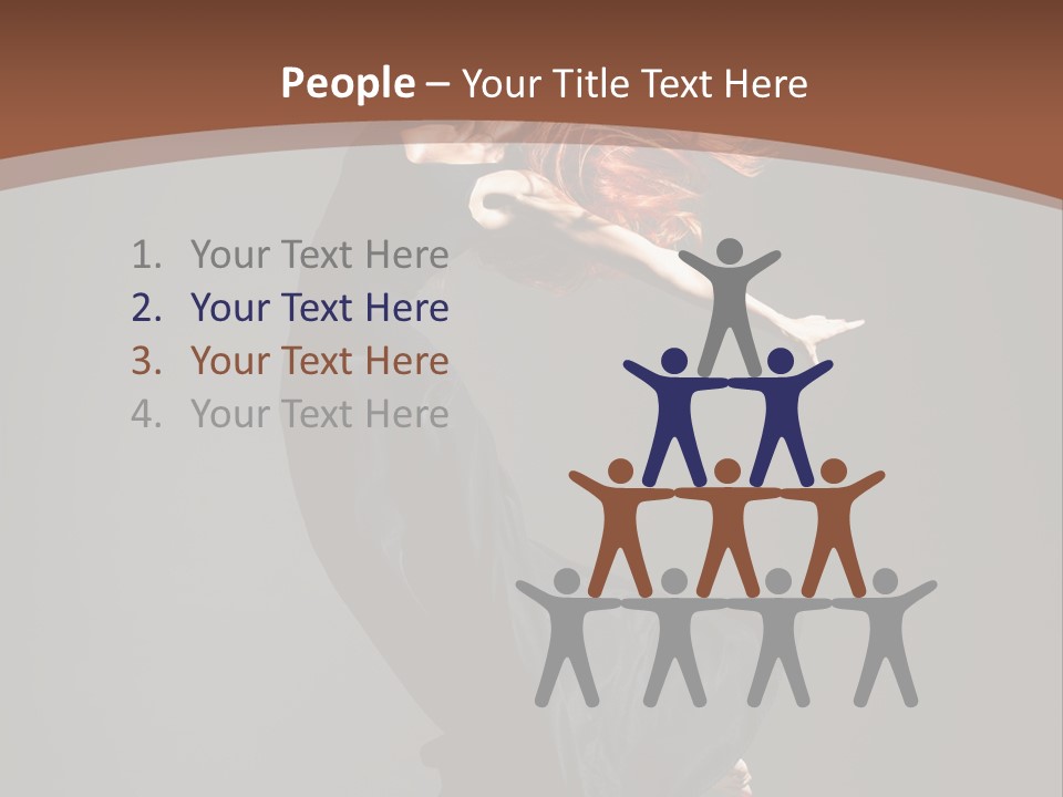 Flexibility Jump Tiptoe PowerPoint Template