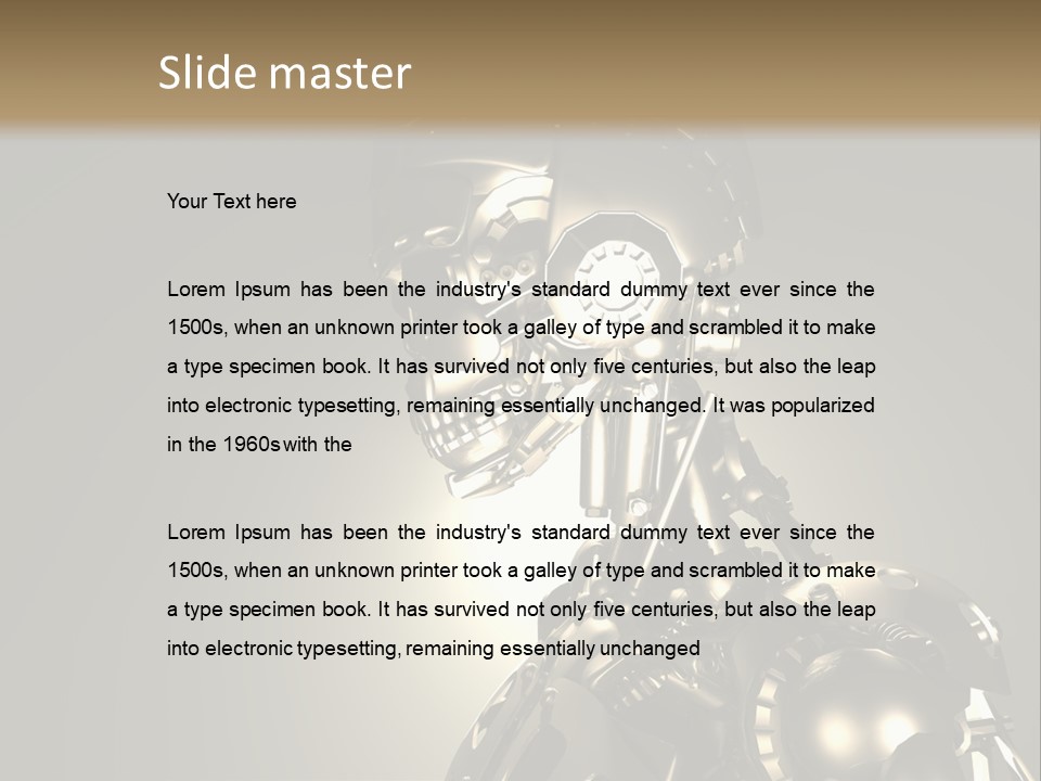 Military Trooper Technology PowerPoint Template