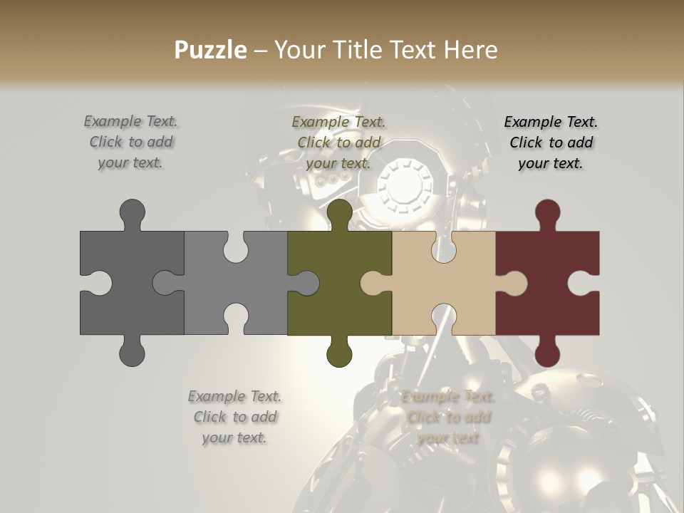 Military Trooper Technology PowerPoint Template