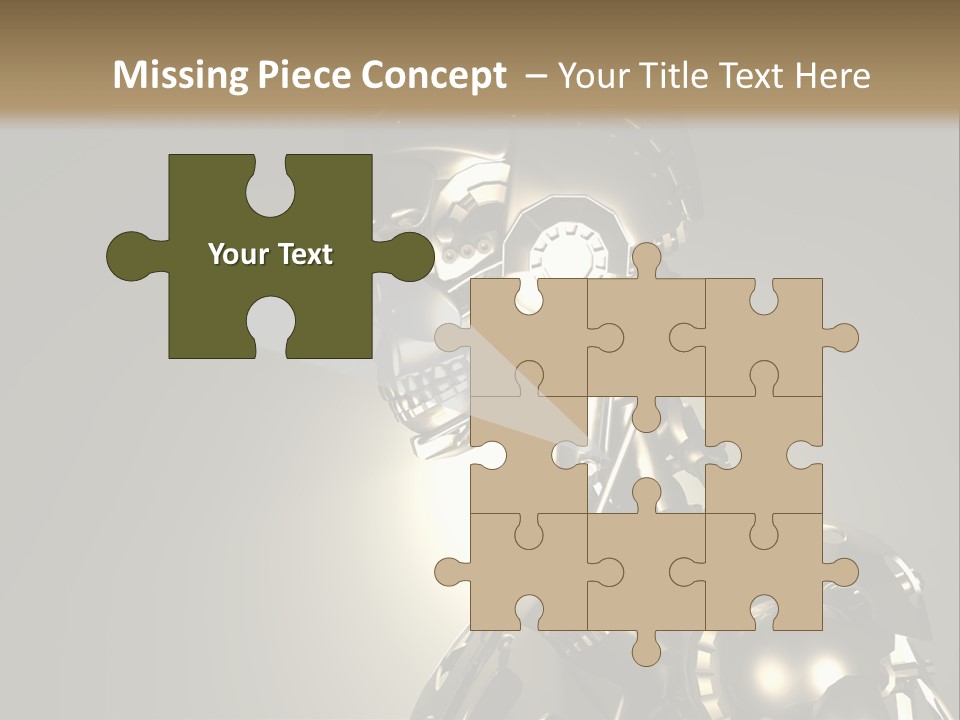 Military Trooper Technology PowerPoint Template