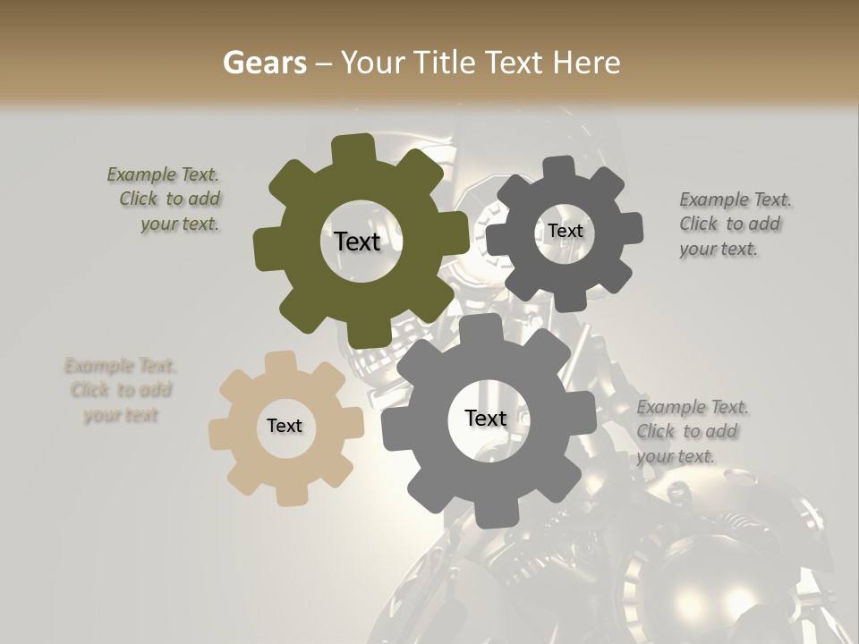 Military Trooper Technology PowerPoint Template