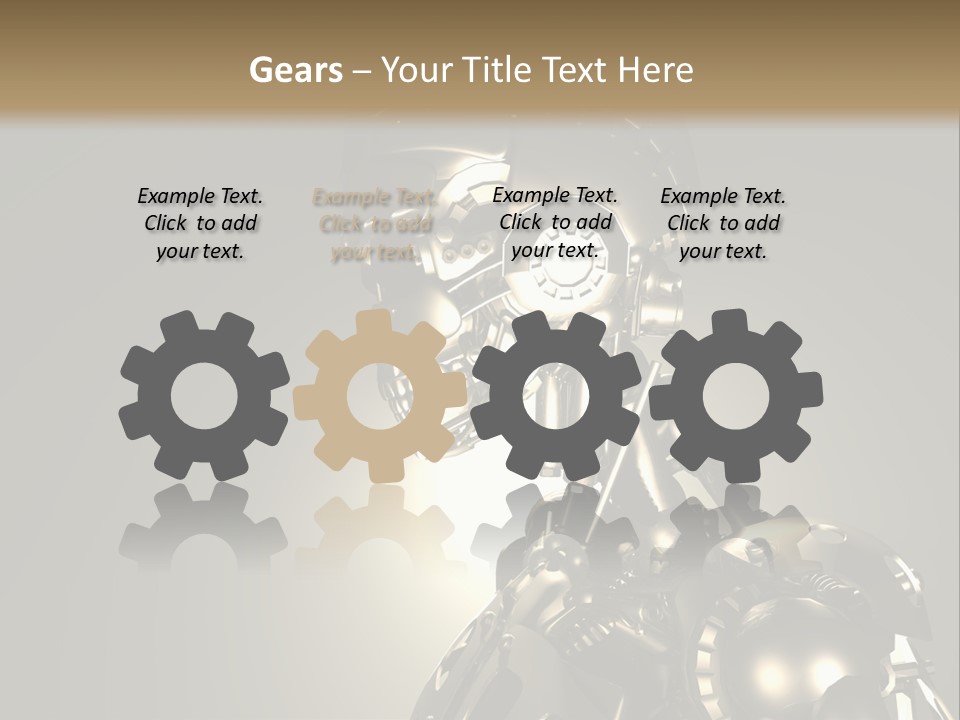 Military Trooper Technology PowerPoint Template