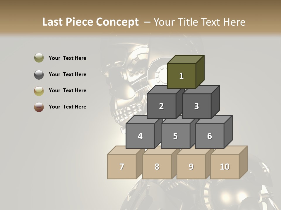 Military Trooper Technology PowerPoint Template