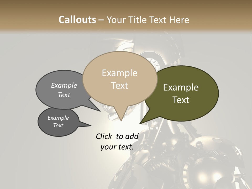 Military Trooper Technology PowerPoint Template