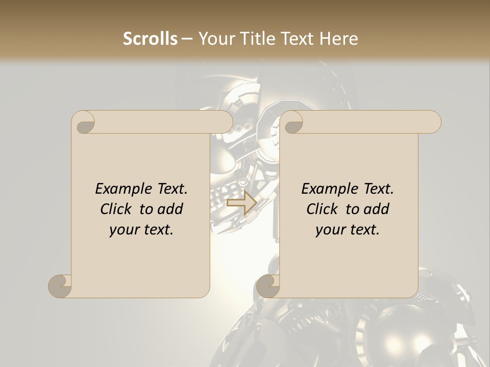 Military Trooper Technology PowerPoint Template