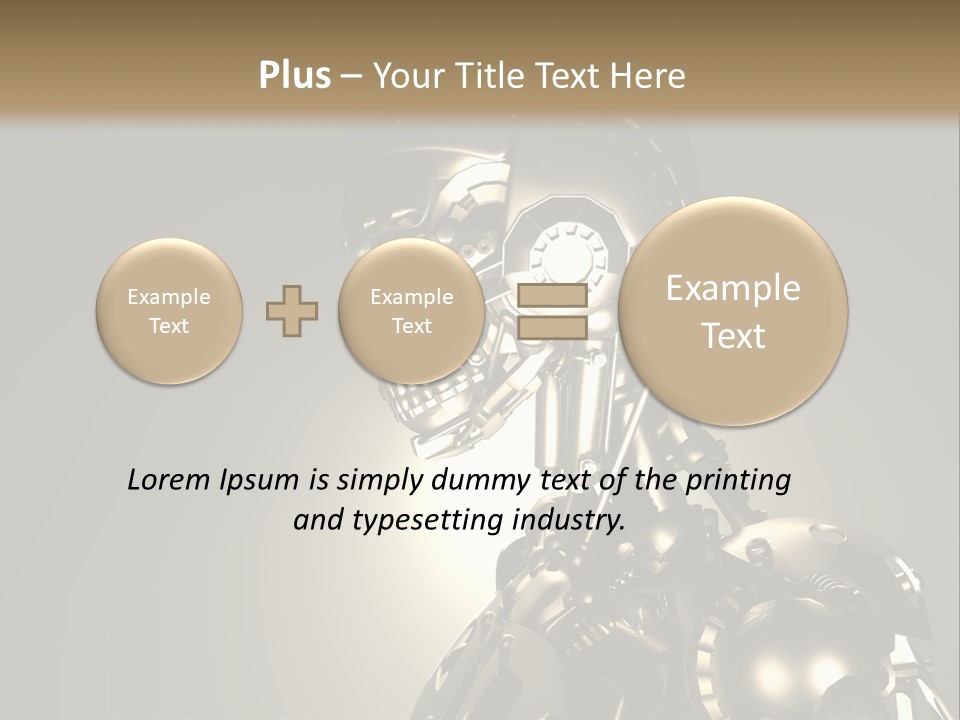 Military Trooper Technology PowerPoint Template