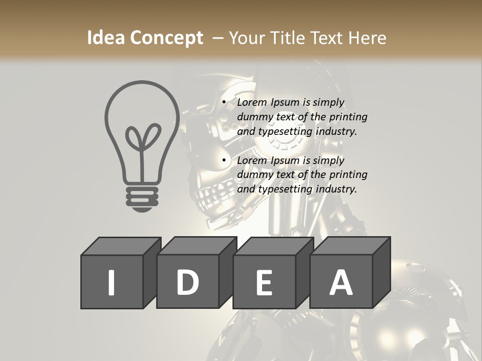 Military Trooper Technology PowerPoint Template