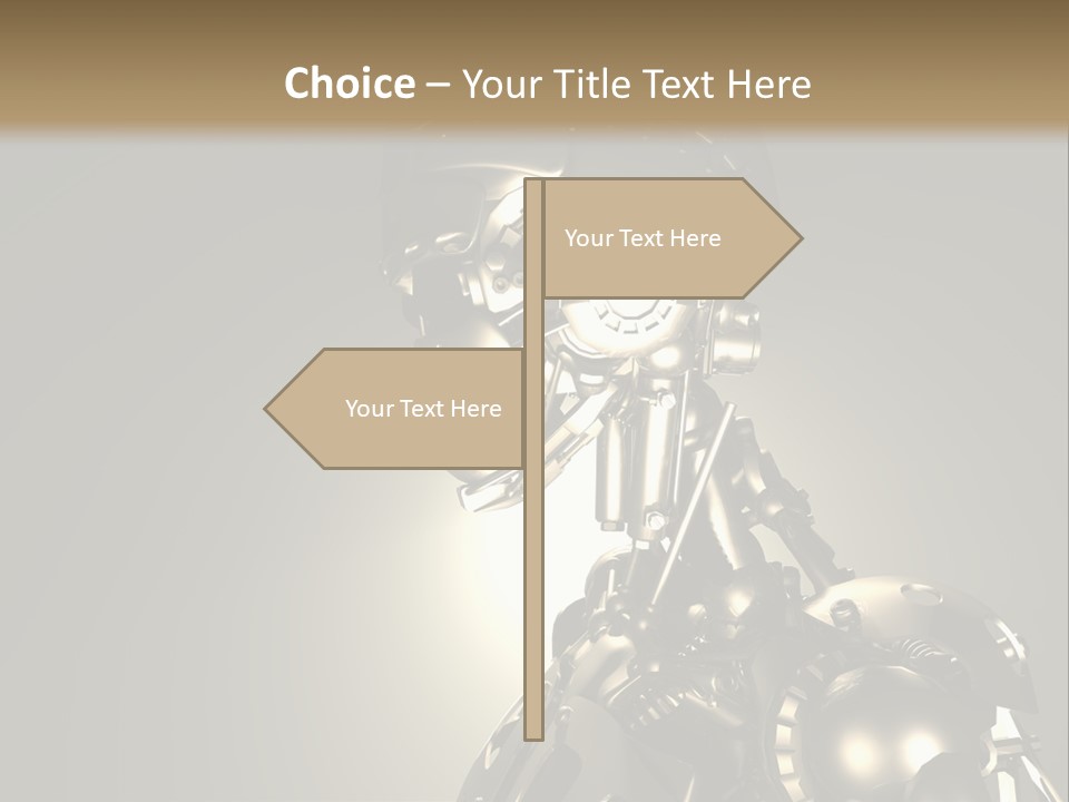 Military Trooper Technology PowerPoint Template