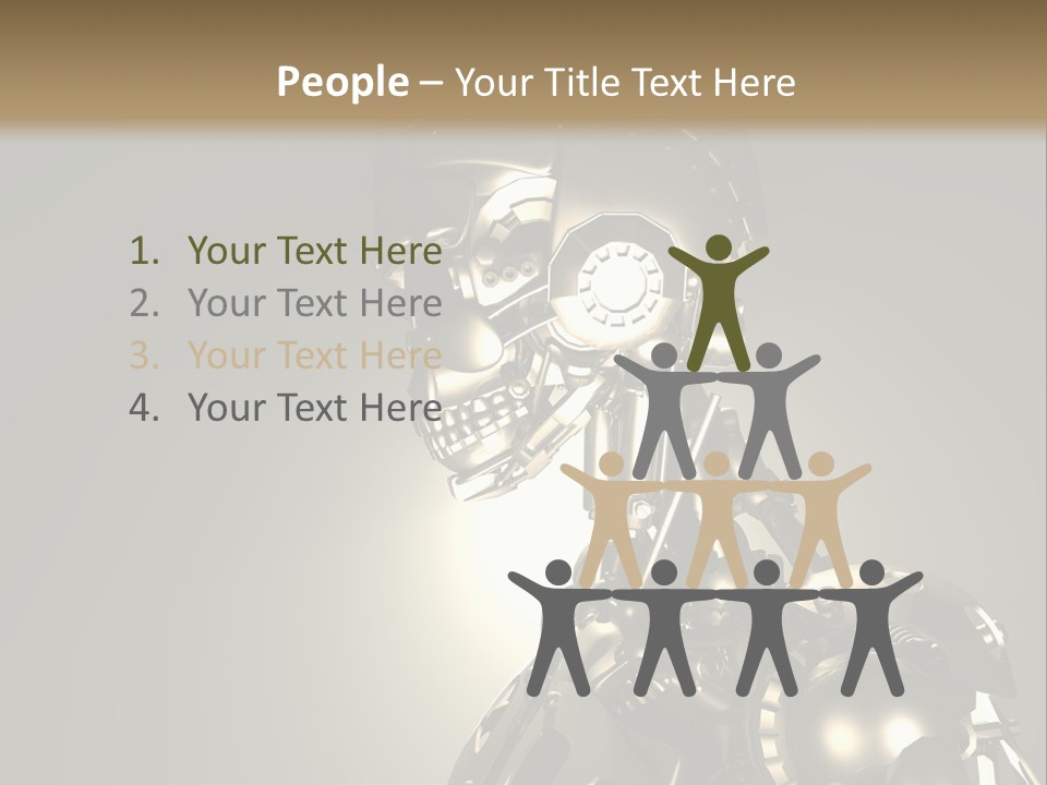 Military Trooper Technology PowerPoint Template