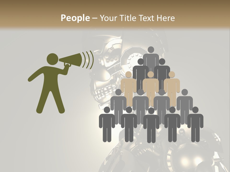 Military Trooper Technology PowerPoint Template