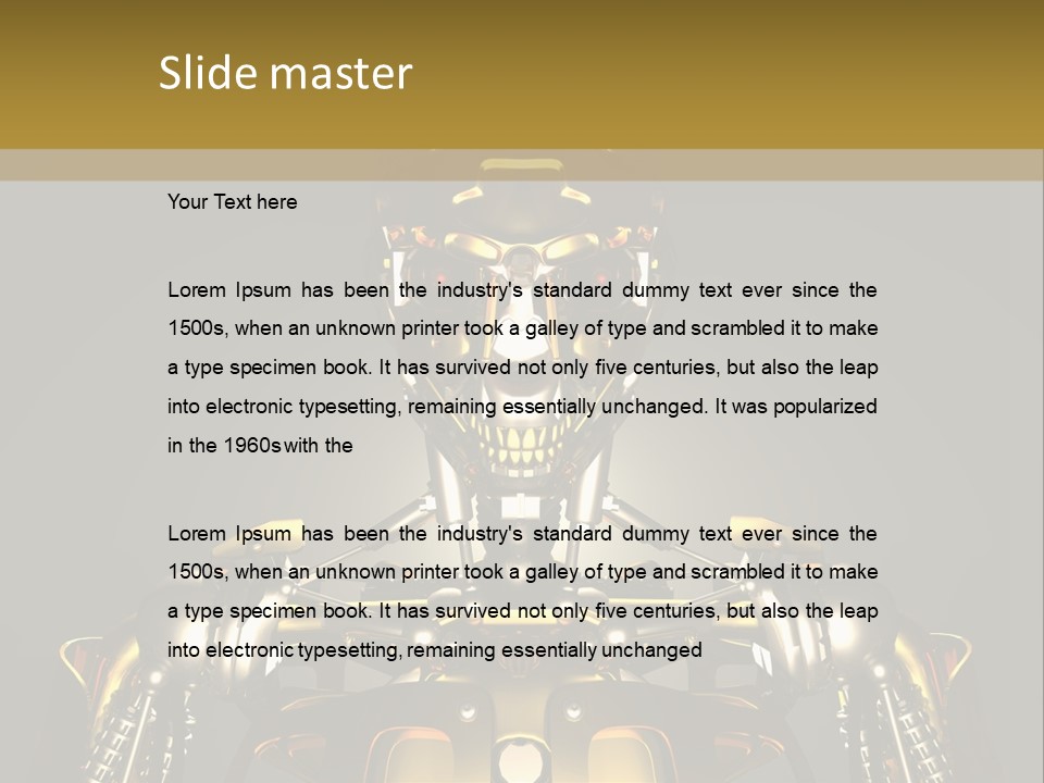 Futuristic Fiction Render PowerPoint Template