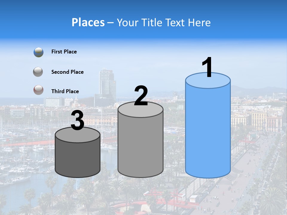 History Barcelona City Symbol PowerPoint Template