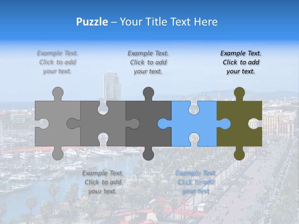 History Barcelona City Symbol PowerPoint Template