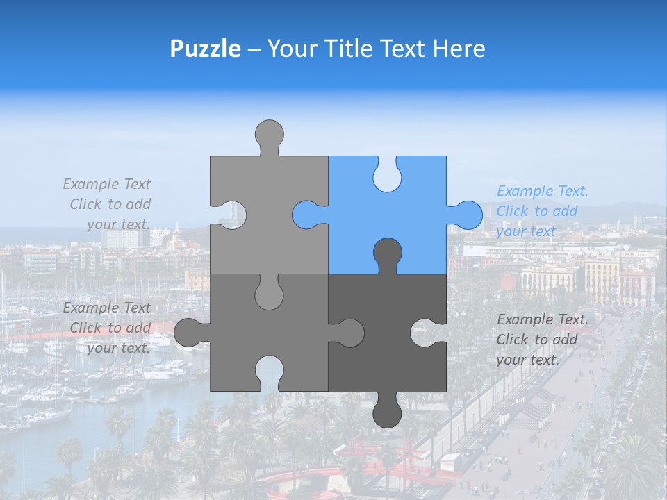 History Barcelona City Symbol PowerPoint Template