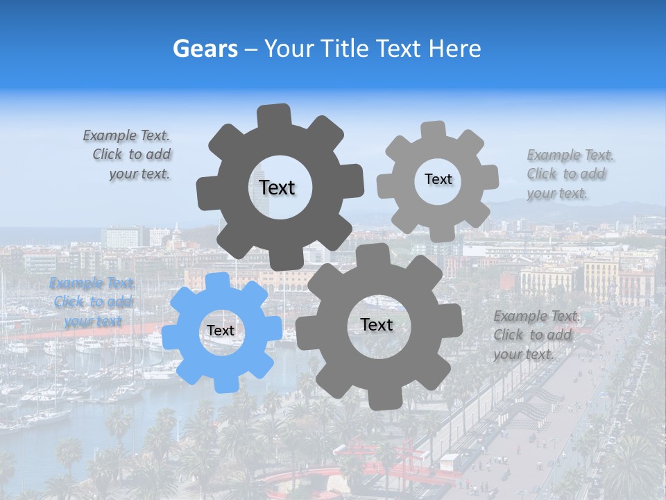 History Barcelona City Symbol PowerPoint Template