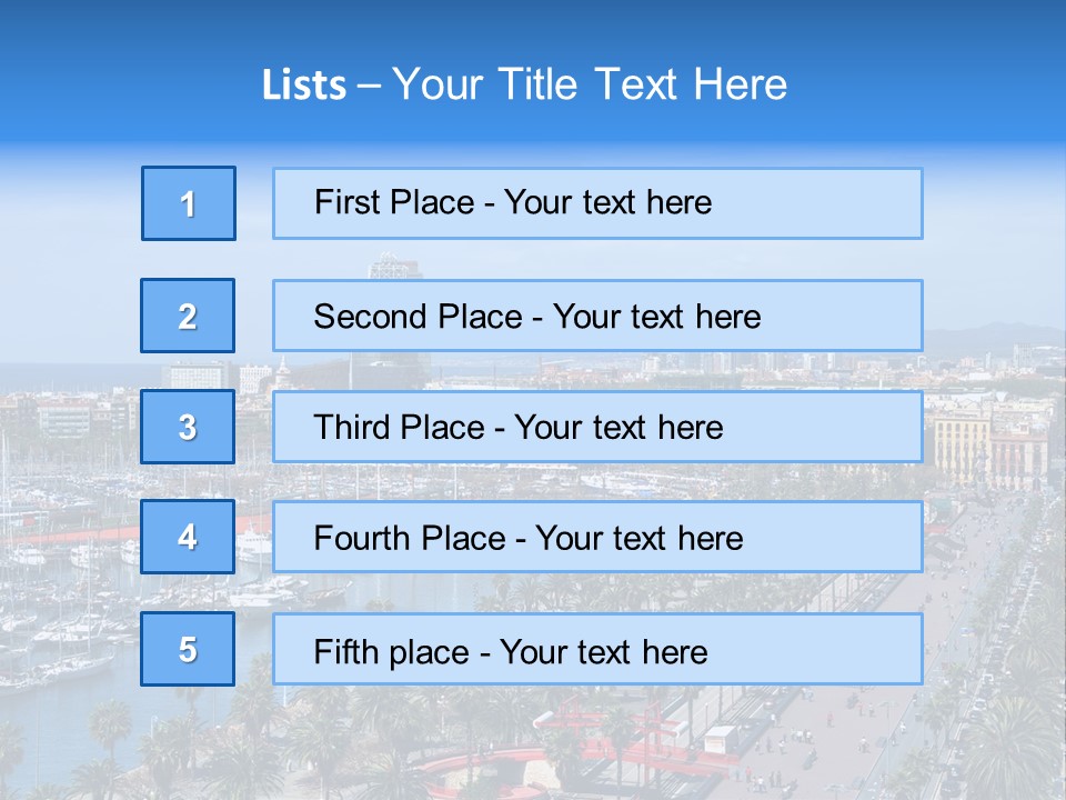 History Barcelona City Symbol PowerPoint Template