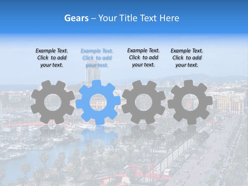 History Barcelona City Symbol PowerPoint Template