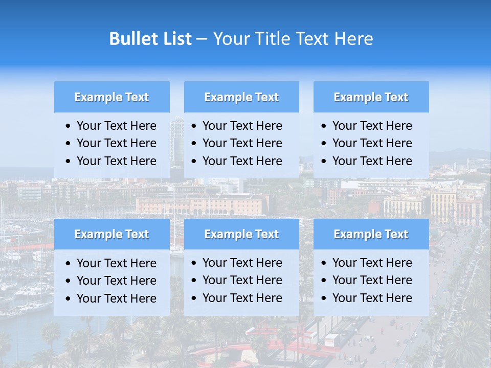 History Barcelona City Symbol PowerPoint Template