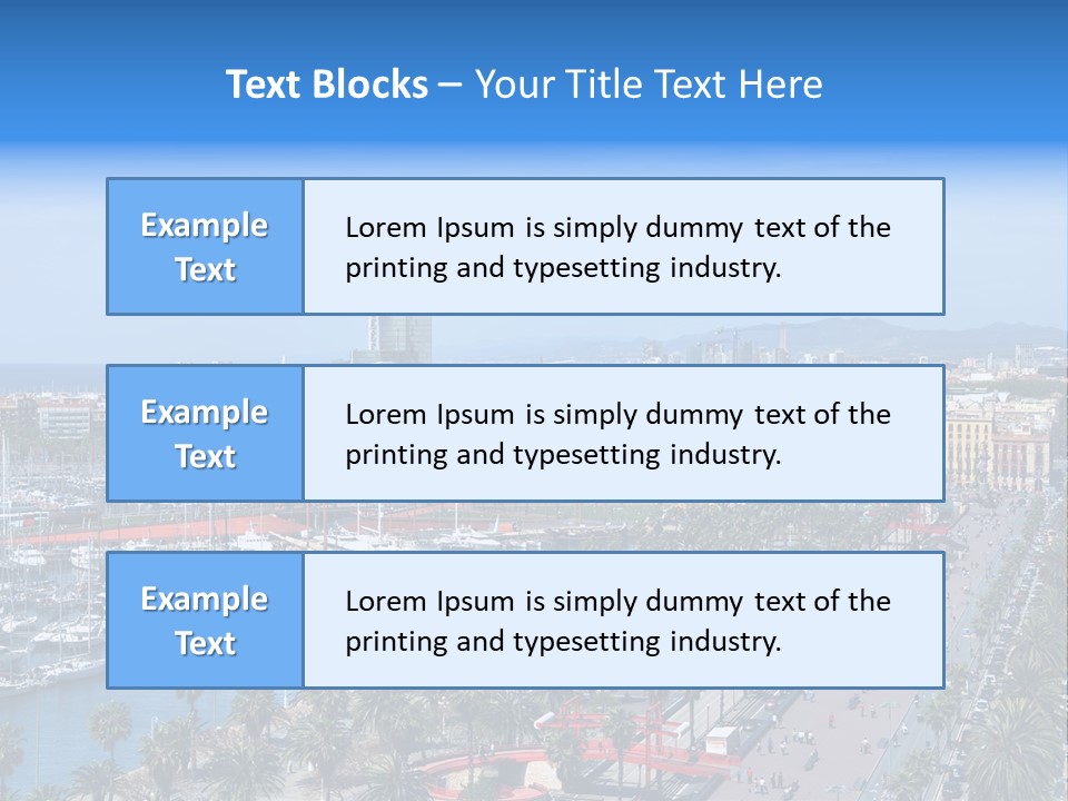 History Barcelona City Symbol PowerPoint Template