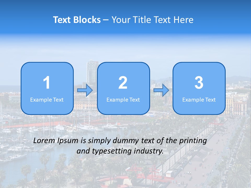 History Barcelona City Symbol PowerPoint Template