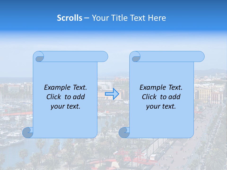 History Barcelona City Symbol PowerPoint Template