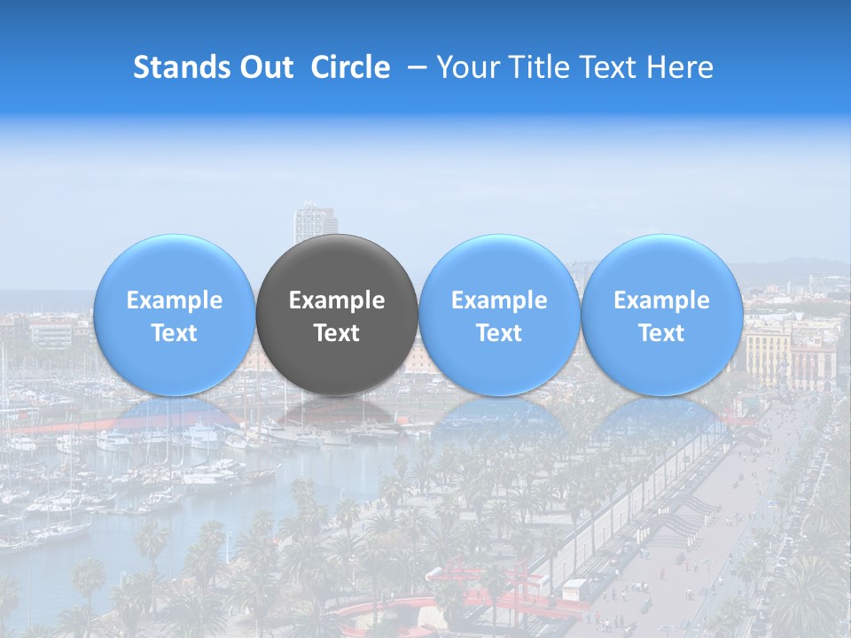 History Barcelona City Symbol PowerPoint Template