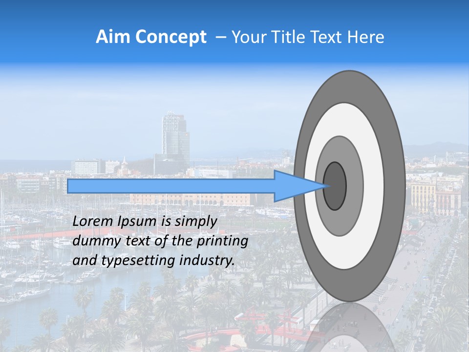 History Barcelona City Symbol PowerPoint Template