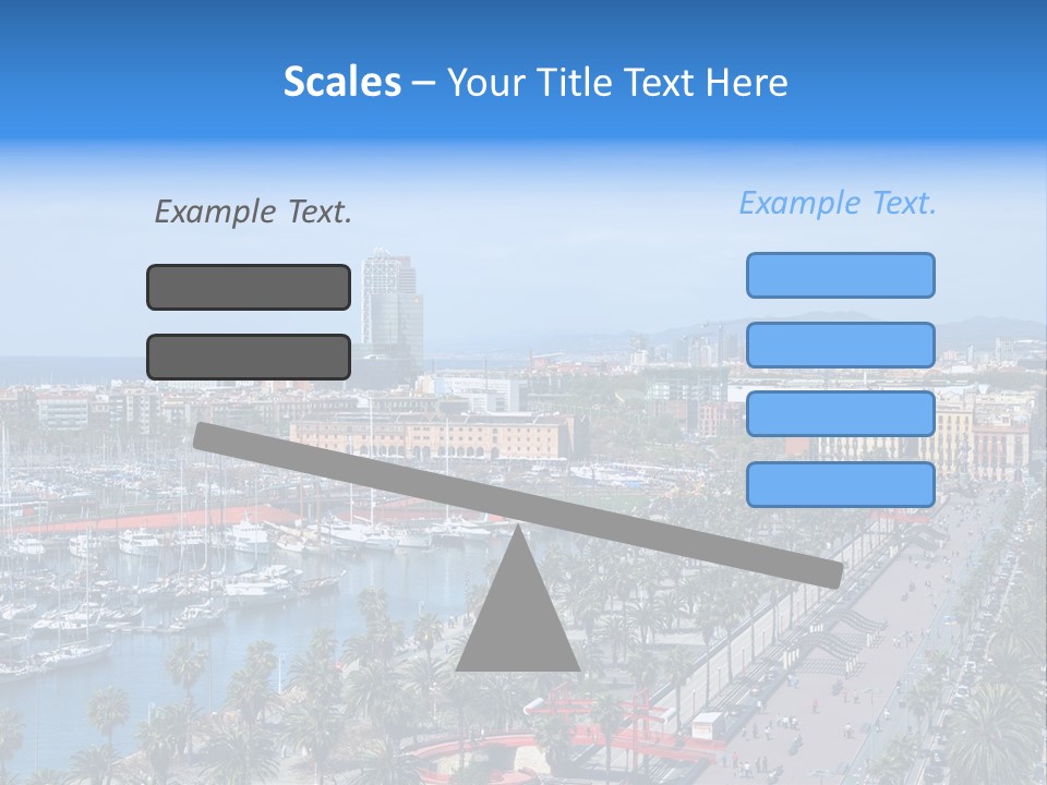 History Barcelona City Symbol PowerPoint Template