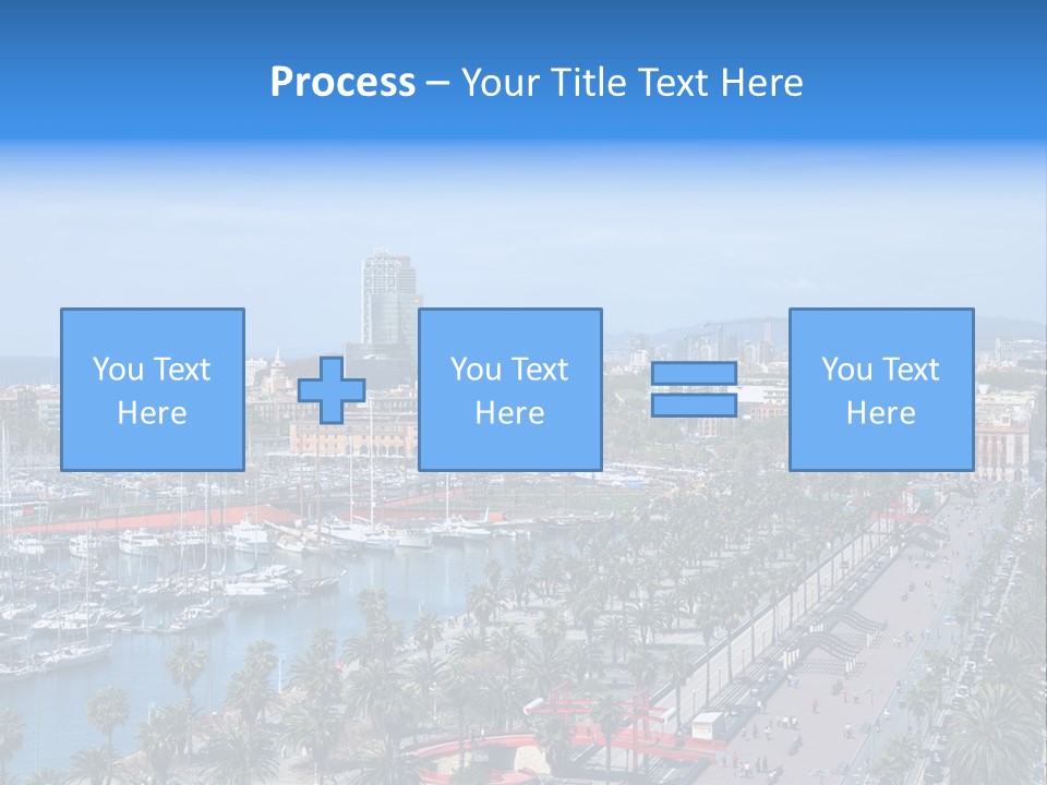 History Barcelona City Symbol PowerPoint Template